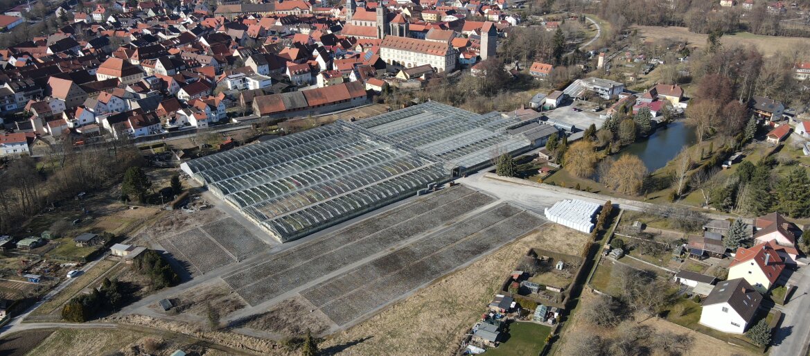 Luftbild der Modellkommune Münnerstadt