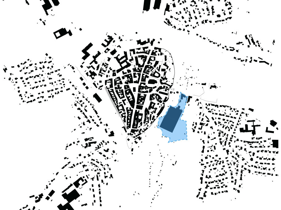 Schwarzplan der Modellkommune Münnerstadt