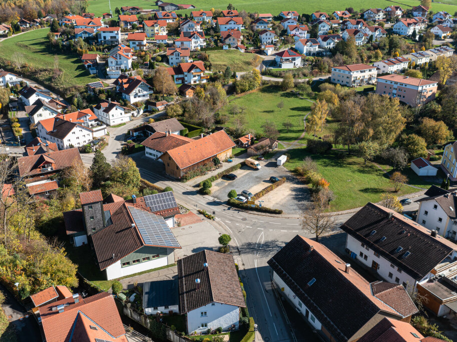 Luftbild der Modellkommune Wilpoldsried