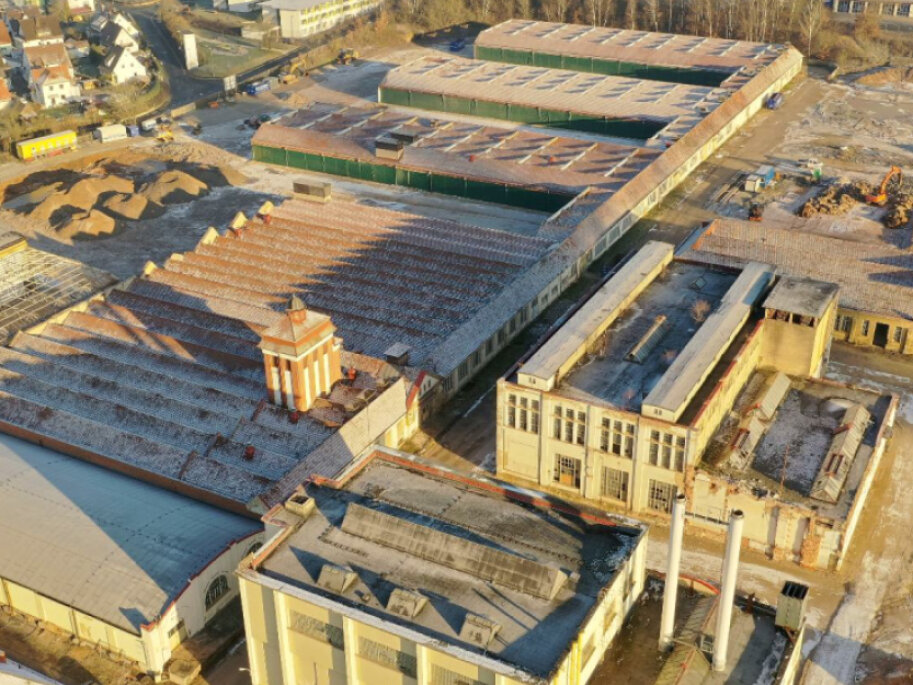 Ein Luftbild der Modellkommune Markt Mainleus