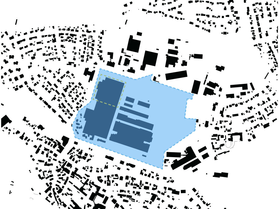 Schwarzplan der Modellkommune Mainleus