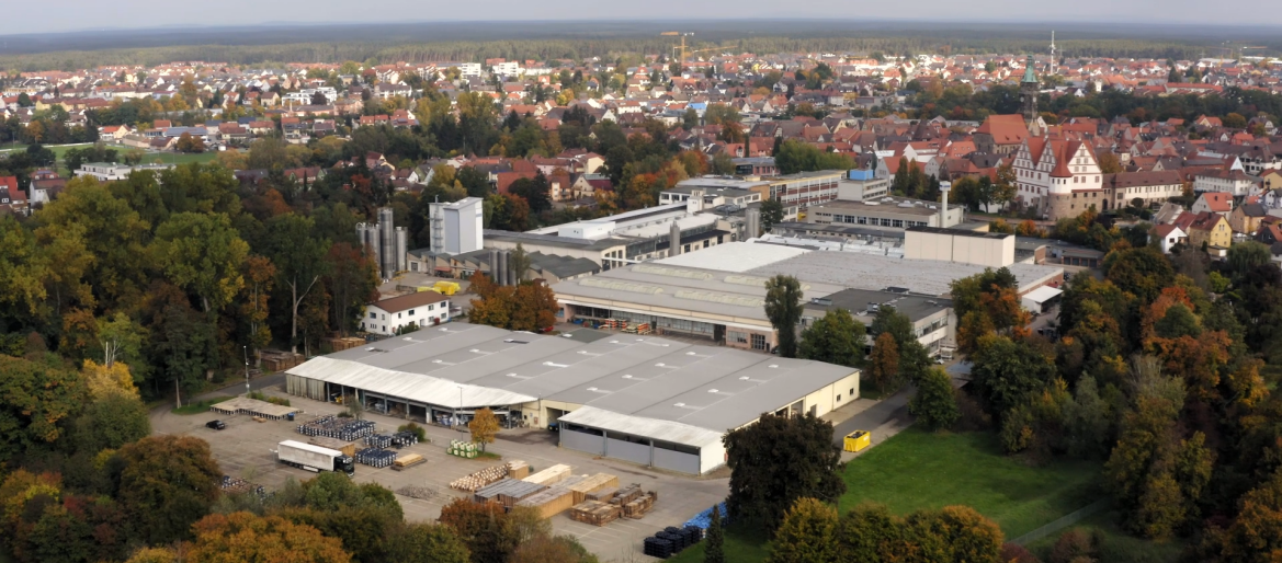Luftbild der Modellkommune Roth