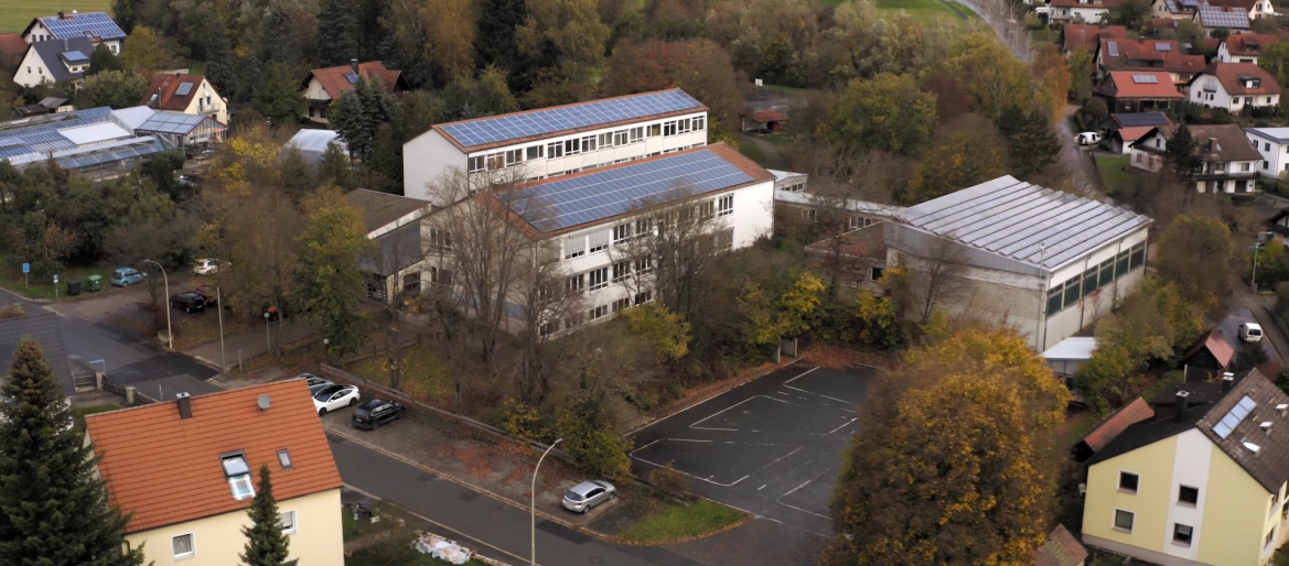 Luftbild der Modellkommune Neukirchen