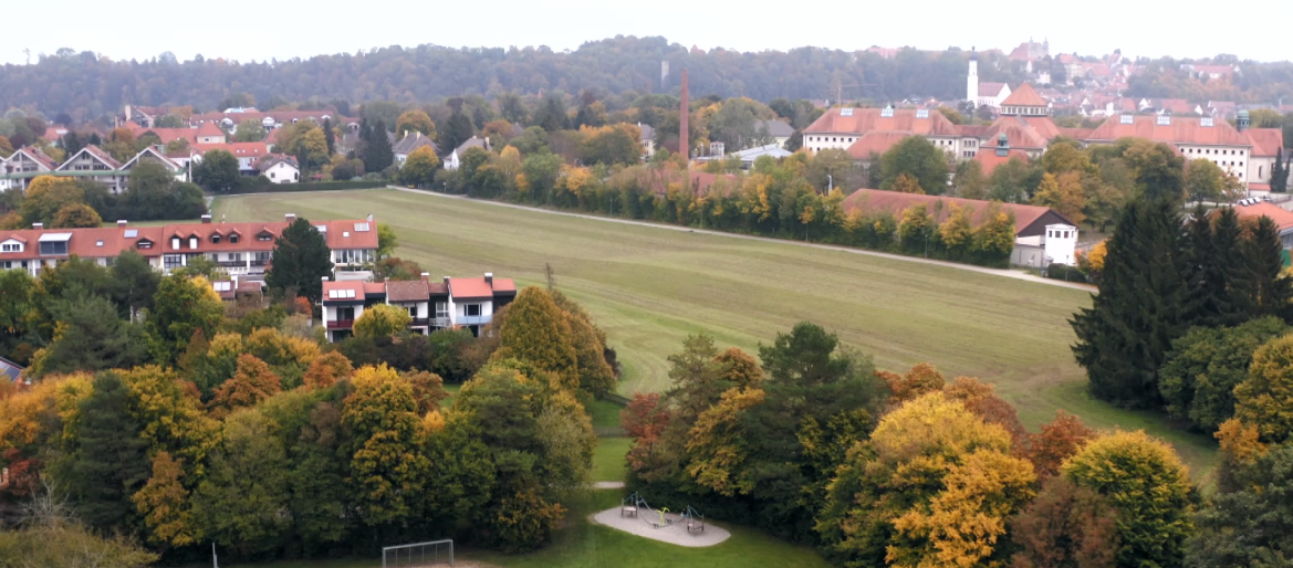 Luftbild der Modellkommune Landsberg am Lech