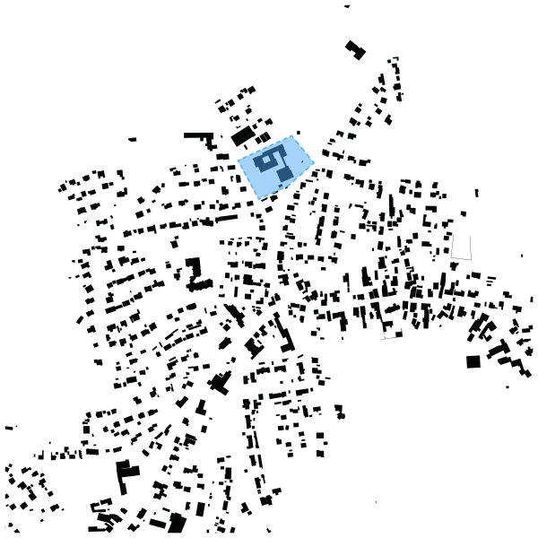Schwarzplan der Modellkommune Neukirchen