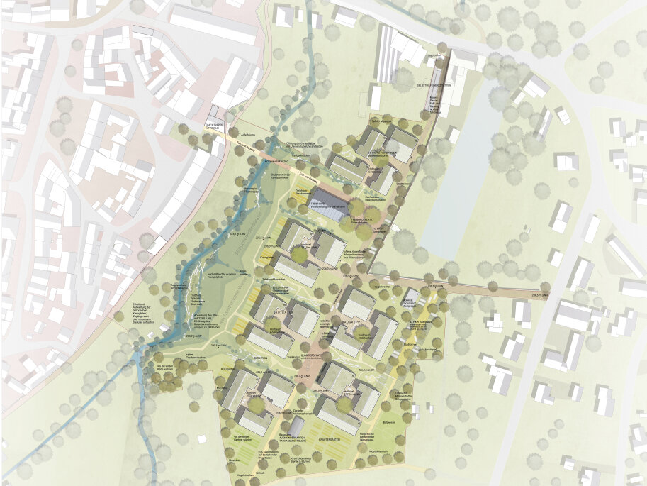 Lageplan der Modellkommune Münnerstadt