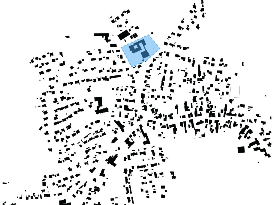 Schwarzplan der Modellkommune Neukirchen