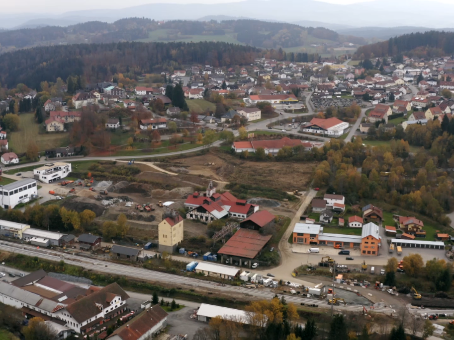  Luftbild der Modellkommune Spiegelau