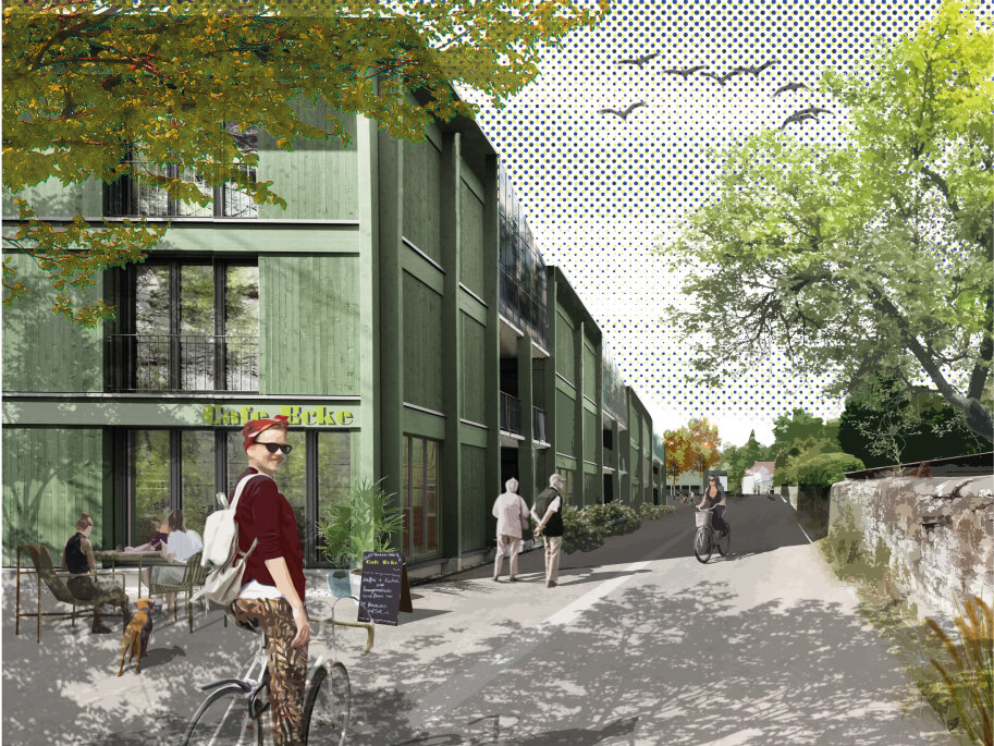 Perspektiven-Grafik der Modellkommune Münnerstadt