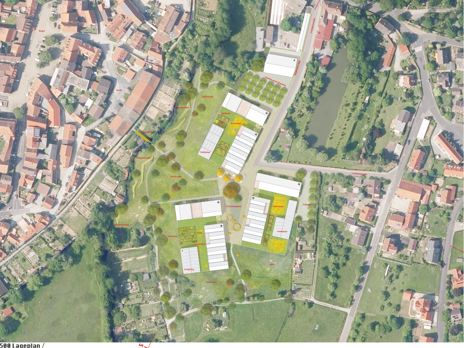 Lageplan der Modellkommune Münnerstadt